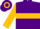 Purple, gold hoop, gold sleeves