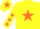 Yellow, Orange star, Yellow sleeves, Orange stars, Yellow cap, Orange star