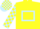 Yellow, light blue hollow box, check sleeves & cap