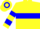 Yellow, blue hoop
