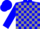Blue, grey 'spare change', grey blocks, blue cap