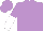 Mauve, white halved sleeves
