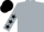 Silver, black 'cac', black stars on sleeves, black cap