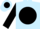 Light blue, light blue 'cy' on black ball, black sleeves