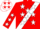 Red with white sash and blue with white stars, red sleeve with white bars blue sleeve with white stars