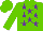 Light Green, Purple stars