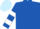 Royal Blue, White hooped sleeves, Light Blue cap