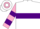 White, pink g, purple v hoop, pink & purple bars on sleeves