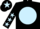 BLACK, LIGHT BLUE disc, BLACK sleeves, LIGHT BLUE stars, BLACK cap, LIGHT blue star