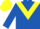 royal blue, yellow chevron, yellow cap