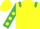 Yellow, Emerald Green epaulets, Emerald Green sleeves, Yellow spots and spots on cap