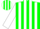 Green, white stripes & sleeves