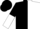 Black and white halves, black and white halved sleeves