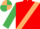 Red, Beige sash, Emerald Green sleeves, Beige and Emerald Green quartered cap