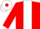 Red, white panel, white cap, red diamond
