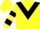 Yellow, black ''g'', black triangular panel, black hoops on sleeves, yellow cap