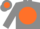 Grey, orange disc