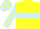 Yellow, light blue hoop, light blue sleeves, yellow stars, light blue cap, yellow stars