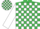 EMERALD GREEN & WHITE CHECK, white sleeves, check cap