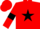Red, black star and armlets