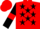 Red, black stars, black sleeves, red armlets