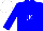 Blue, white 'jk', white cap