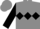 Gray, black diamond hoop, black 'fp', gray 'fp' on black sleeves