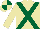 Beige, dark green cross belts, quartered cap