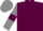Maroon, grey sleeves, maroon armlets, grey cap