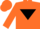 Orange, black inverted triangle