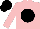 pink, black ball, black cap