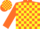 Orange & yellow blocks, orange sleeves