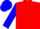 Red, white 't', blue sleeves, blue cap