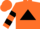 Orange, black triangle, black bars on sleeves