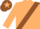 Beige, brown sash, brown cap, beige star