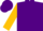 Purple, gold diamond, purple diamond stripe on gold sleeves, purple cap