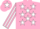 Pink, white stars, striped sleeves and star on cap