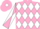 Pink and white diamonds, diabolo on sleeves, pink cap, white diamond