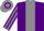 Purple, grey stripe, striped sleeves, hooped cap