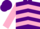 Purple, pink chevrons and sleeves, purple cap