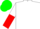 White, Green Shamrock, White and Red Halved Sleeves, Green Cap