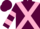 Maroon, pink cross sashes, pink bars on sleeves, maroon cap