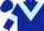 Dark blue, light blue chevron and armlets