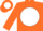 Orange, orange 'b' on white ball