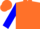 Orange, blue 'sonsfan' & emblems on back, blue 'eik' on sleeves