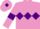 Mauve, purple triple diamond, armlets and diamond on cap