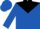 Royal blue, black yoke, royal blue cap