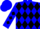 Blue, yellow & black diamonds