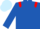 Royal Blue, Red epaulets, Light Blue cap