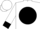 White, 's' in black ball, black cuffs